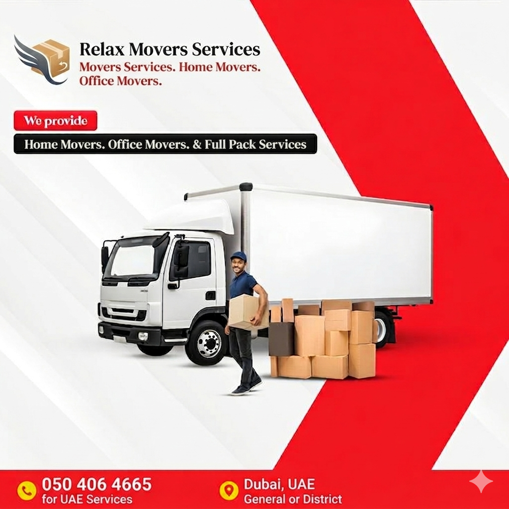 Relax Movers Services in Ajman – Trusted and Affordable Moving Experts